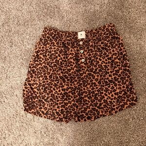 Anthropologie Leopard Print Boxer Shorts